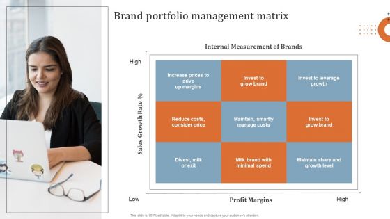 Key Steps To Develop Brand Portfolio Brand Portfolio Management Matrix Template PDF