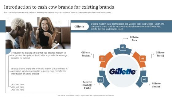 Key Steps To Develop Brand Portfolio Introduction To Cash Cow Brands For Existing Brands Formats PDF