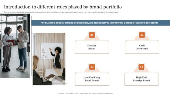 Key Steps To Develop Brand Portfolio Introduction To Different Roles Played By Brand Portfolio Formats PDF