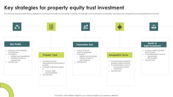 Key Strategies For Property Equity Trust Investment Themes PDF