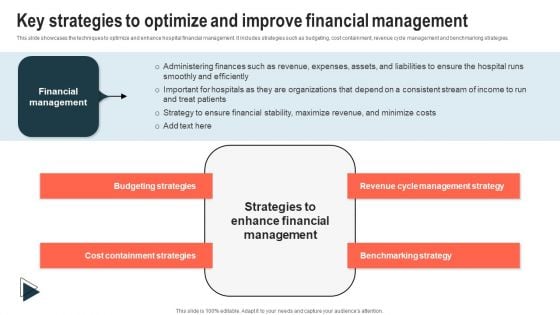 Key Strategies To Optimize And Improve Financial Management Structure PDF