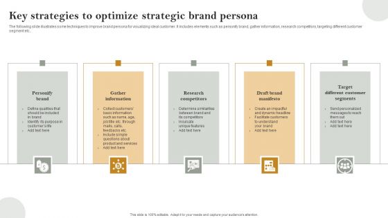 Key Strategies To Optimize Strategic Brand Persona Download PDF Key Strategies To Optimize Strategic Brand Persona Download PDF