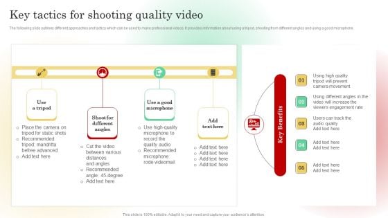 Key Tactics For Shooting Quality Video Demonstration PDF Key Tactics For Shooting Quality Video Demonstration PDF