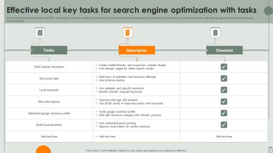 Key Tasks For Search Engine Optimization Ppt PowerPoint Presentation Complete Deck With Slides Slide02