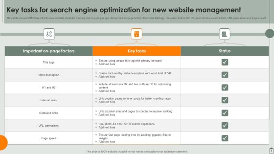 Key Tasks For Search Engine Optimization Ppt PowerPoint Presentation Complete Deck With Slides Slide05
