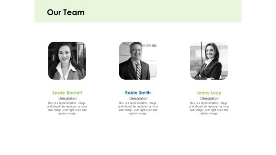 Key Team Members Our Team Ppt Model Icon PDF