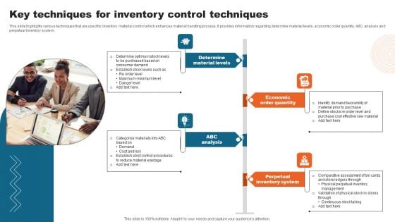 Key Techniques For Inventory Control Techniques Rules PDF Key Techniques For Inventory Control Techniques Rules PDF