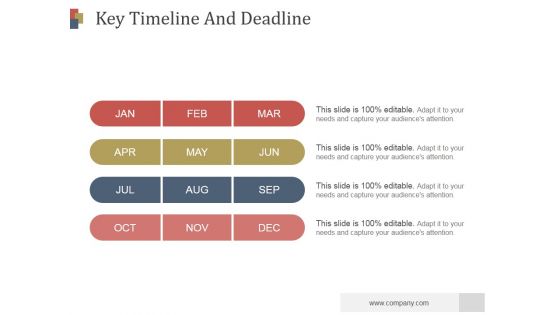 Key Timeline And Deadline Ppt PowerPoint Presentation Guide