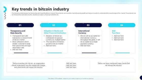 Key Trends In Bitcoin Industry Decentralized Fund Investment Playbook Information PDF