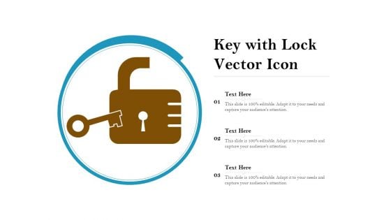 Key With Lock Vector Icon Ppt PowerPoint Presentation Portfolio Graphics Download PDF