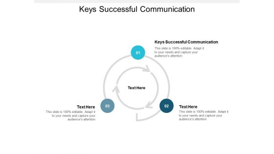 Keys Successful Communication Ppt PowerPoint Presentation Visual Aids Professional Cpb