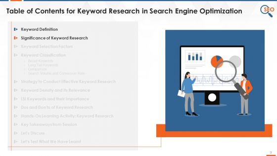 Keyword Research In Search Engine Optimization Training Deck On SEO Training Ppt