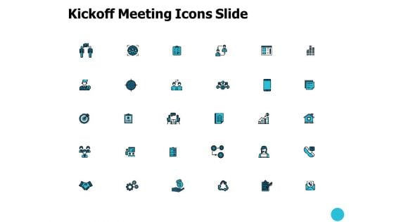 Kickoff Meeting Icons Slide Growth Ppt PowerPoint Presentation Pictures Slides