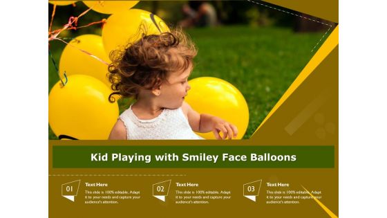 Kid Playing With Smiley Face Balloons Ppt PowerPoint Presentation Inspiration Professional PDF