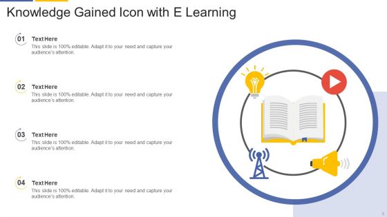 Knowledge Gained Icon Ppt PowerPoint Presentation Complete With Slides