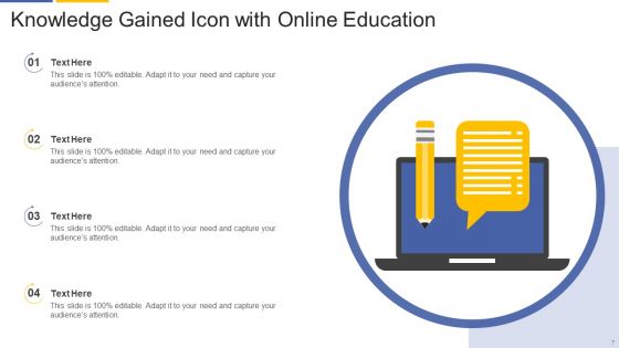 Knowledge Gained Icon Ppt PowerPoint Presentation Complete With Slides