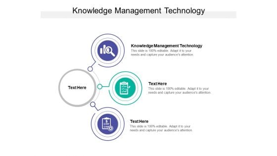 Knowledge Management Technology Ppt PowerPoint Presentation Layouts Ideas Cpb