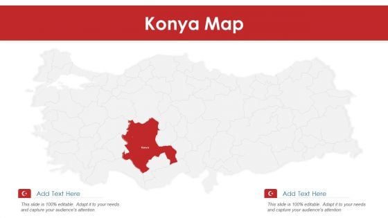 Konya Map PowerPoint Presentation PPT Template PDF