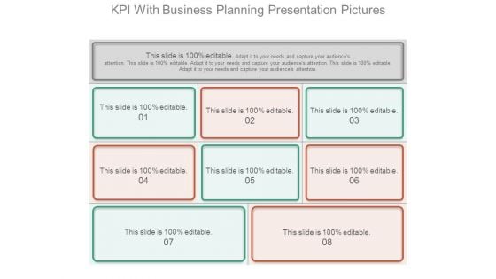 Kpi With Business Planning Presentation Pictures Kpi With Business Planning Presentation Pictures