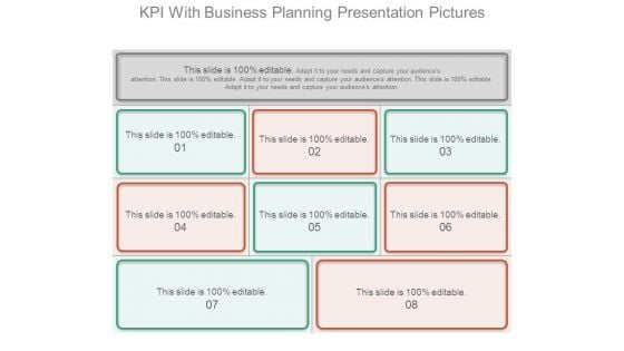 Kpi With Business Planning Presentation Pictures