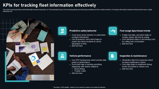 Kpis For Tracking Fleet Information Effectively Icons PDF