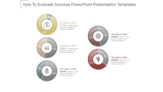 Kpis To Evaluate Success Powerpoint Presentation Templates