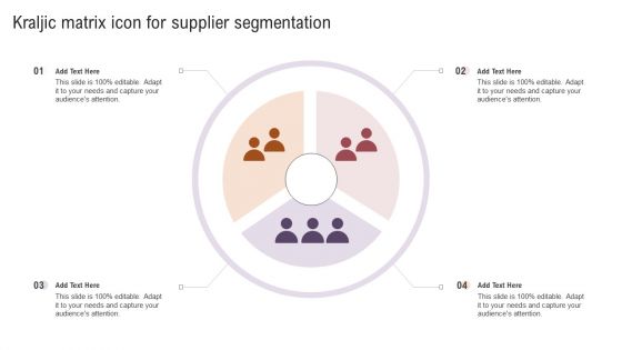 Kraljic Matrix Icon For Supplier Segmentation Mockup PDF