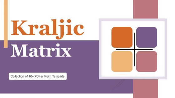 Kraljic Matrix Ppt PowerPoint Presentation Complete Deck With Slides