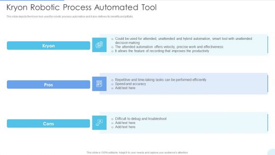 Kryon Robotic Process Automated Tool Summary PDF