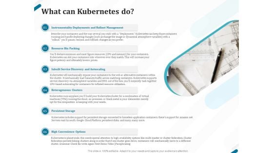 Kubernetes Containers Architecture Overview What Can Kubernetes Do Ppt Show Influencers PDF Kubernetes Containers Architecture Overview What Can Kubernetes Do Ppt Show Influencers PDF
