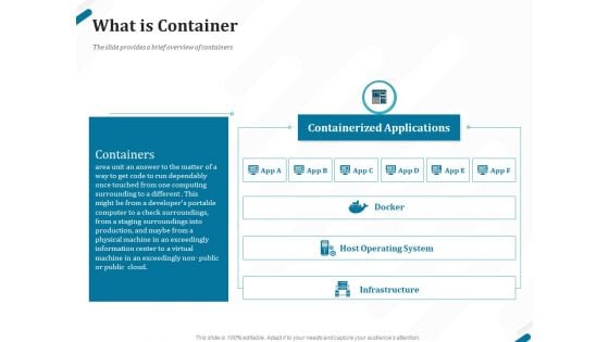 Kubernetes Containers Architecture Overview What Is Container Ppt Summary Objects PDF