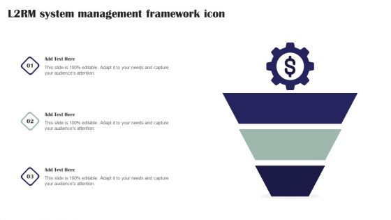 L2RM System Management Framework Icon Ppt PowerPoint Presentation Gallery Elements PDF