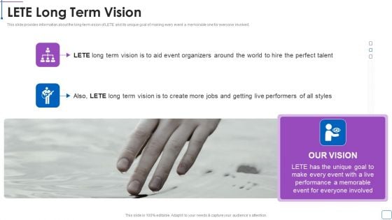 LETE Venture Funding Pitch Deck LETE Long Term Vision Guidelines PDF LETE Venture Funding Pitch Deck LETE Long Term Vision Guidelines PDF