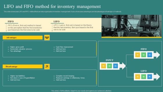 LIFO And FIFO Method For Inventory Management Elements PDF