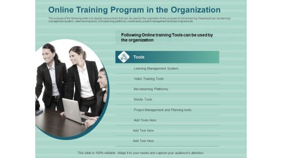 LMS Development Session Online Training Program In The Organization Designs PDF