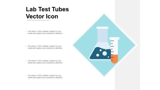 Lab Test Tubes Vector Icon Ppt PowerPoint Presentation Model Design Templates