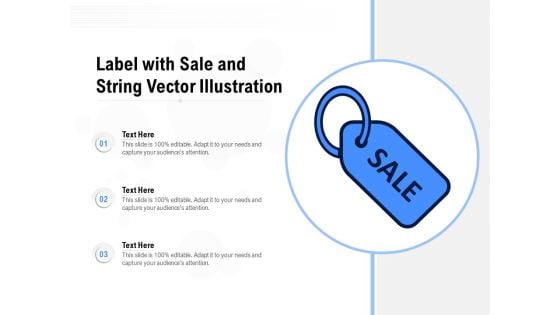 Label With Sale And String Vector Illustration Ppt PowerPoint Presentation File Template PDF