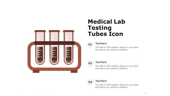 Laboratory Icon Testing Icon Medical Testing Blood Pressure Ppt PowerPoint Presentation Complete Deck