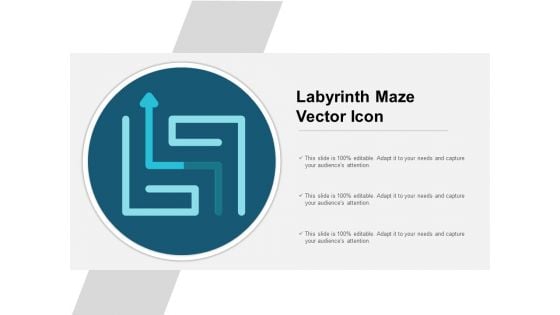 Labyrinth Maze Vector Icon Ppt PowerPoint Presentation Styles Visual Aids