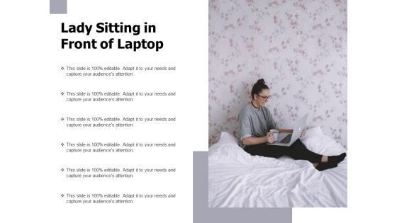 Lady Sitting In Front Of Laptop Ppt PowerPoint Presentation Show Guidelines PDF