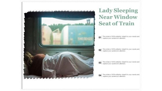 Lady Sleeping Near Window Seat Of Train Ppt PowerPoint Presentation Gallery Deck PDF