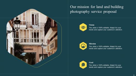 Land And Building Photography Service Proposal Ppt PowerPoint Presentation Complete Deck With Slides