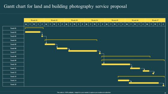 Land And Building Photography Service Proposal Ppt PowerPoint Presentation Complete Deck With Slides