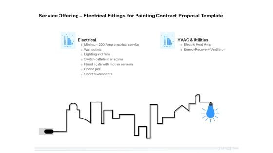 Land Holdings Building Service Offering Electrical Fittings For Painting Contract Proposal Template Designs PDF