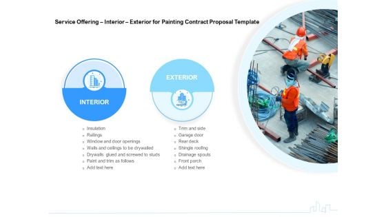 Land Holdings Building Service Offering Interior Exterior For Painting Contract Proposal Template Inspiration PDF