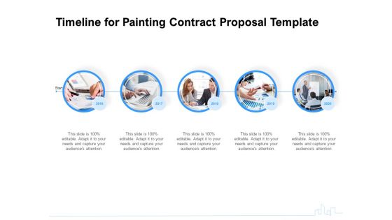 Land Holdings Building Timeline For Painting Contract Proposal Template Themes PDF