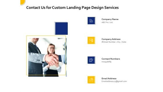 Landing Page Design Optimization Contact Us For Custom Landing Page Design Services Professional PDF