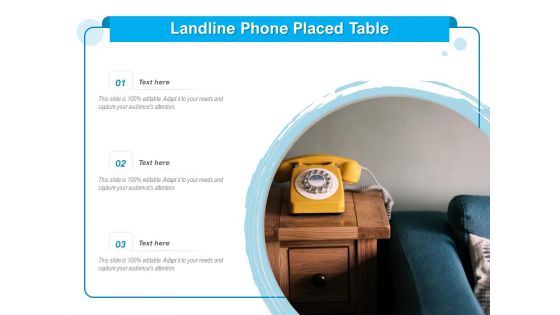 Landline Phone Placed Table Ppt PowerPoint Presentation File Visuals PDF