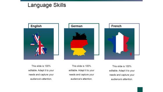 Language Skills Ppt PowerPoint Presentation Model Guidelines