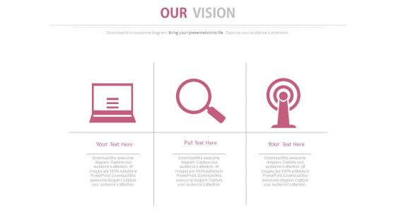 Laptop Magnifier Touch Technology For Business Vision Powerpoint Slides Laptop Magnifier Touch Technology For Business Vision Powerpoint Slides